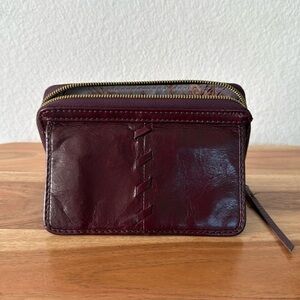 HOBO ELM Purple Garnet Leather Wallet